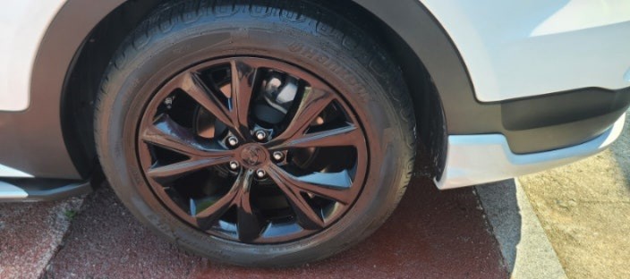 싼타페dm 더프라임 원밀리언 유광블랙 19인치 순정휠 도색 / 경기 하남