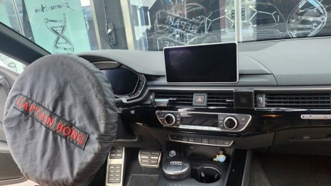 2019 A5 스포트백 안드로이드 내비게이션시스템 아이나비 카인원 프로맥스 12.5인치 해외 직구 모니터 설치 고수 1인 시공