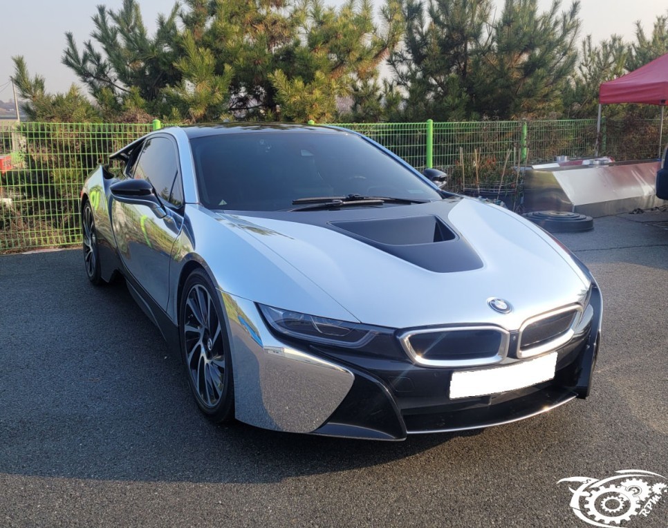 청주 bmw i8 크롬랩핑 제거 작업!(7000rpm) / 청주, 오창, 진천, 세종, 대전, 천안