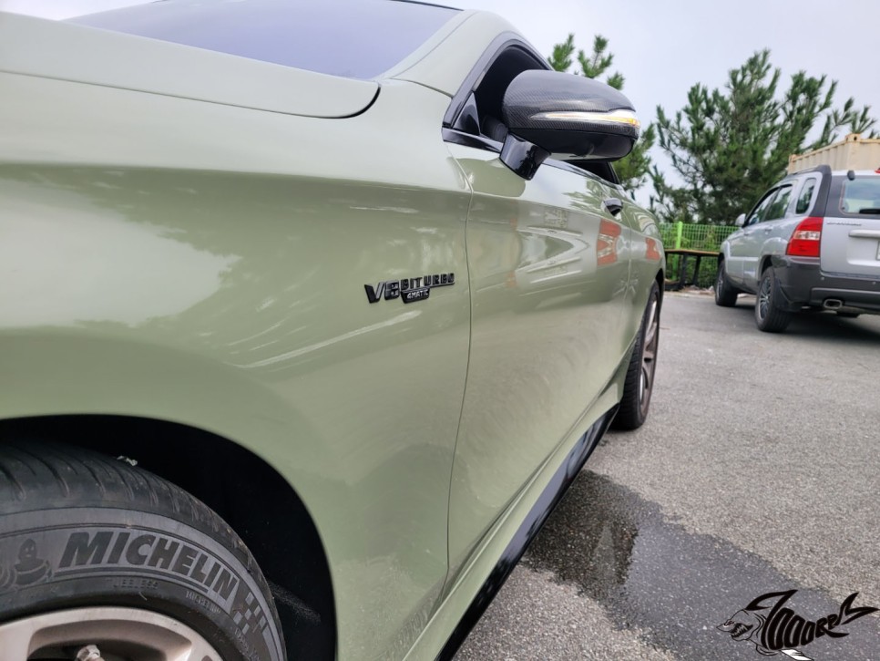 청주 벤츠 s63 amg 쿠페 고광택 카키그린 전체시공 작업기(7000rpm) / 청주, 오창, 진천, 세종, 대전, 천안