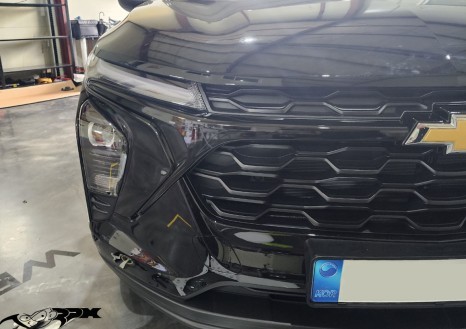 청주랩핑샵 7000rpm 쉐보레 트랙스 3M2080 블랙 유광 부분 랩핑 시공 / 청주, 오창, 진천, 세종, 대전, 천안