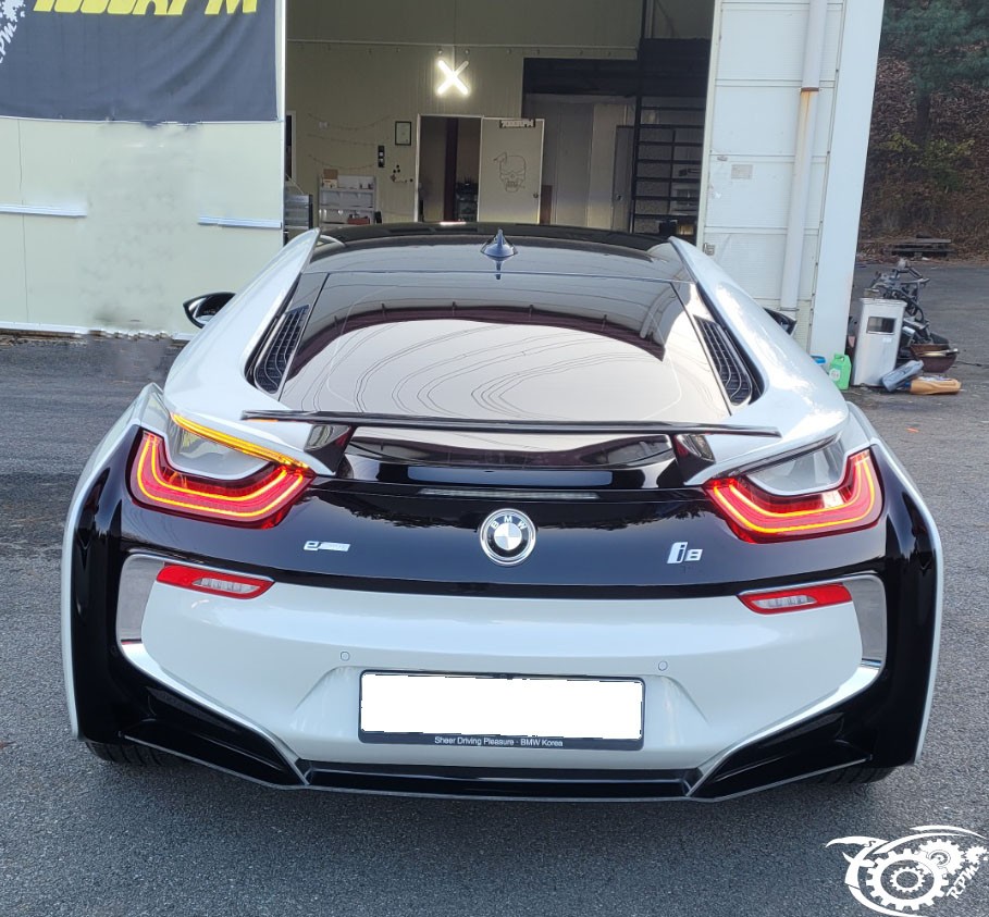 청주 bmw i8 크롬랩핑 제거 작업!(7000rpm) / 청주, 오창, 진천, 세종, 대전, 천안