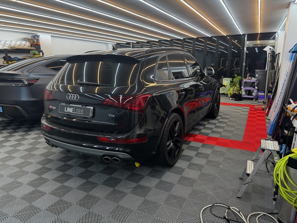 송파 랩핑 아우디 SQ5 윈도우, 루프랙, 그릴 크롬죽이기 전후 비교 / 경기 성남