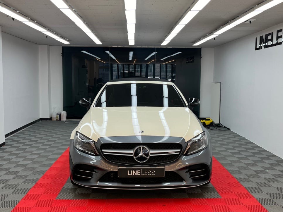 경기남부 / 성남 랩핑 c43 amg 제거부터 재시공 시공기 라인리스 lineless / 경기 성남 / 성남.용인.이천