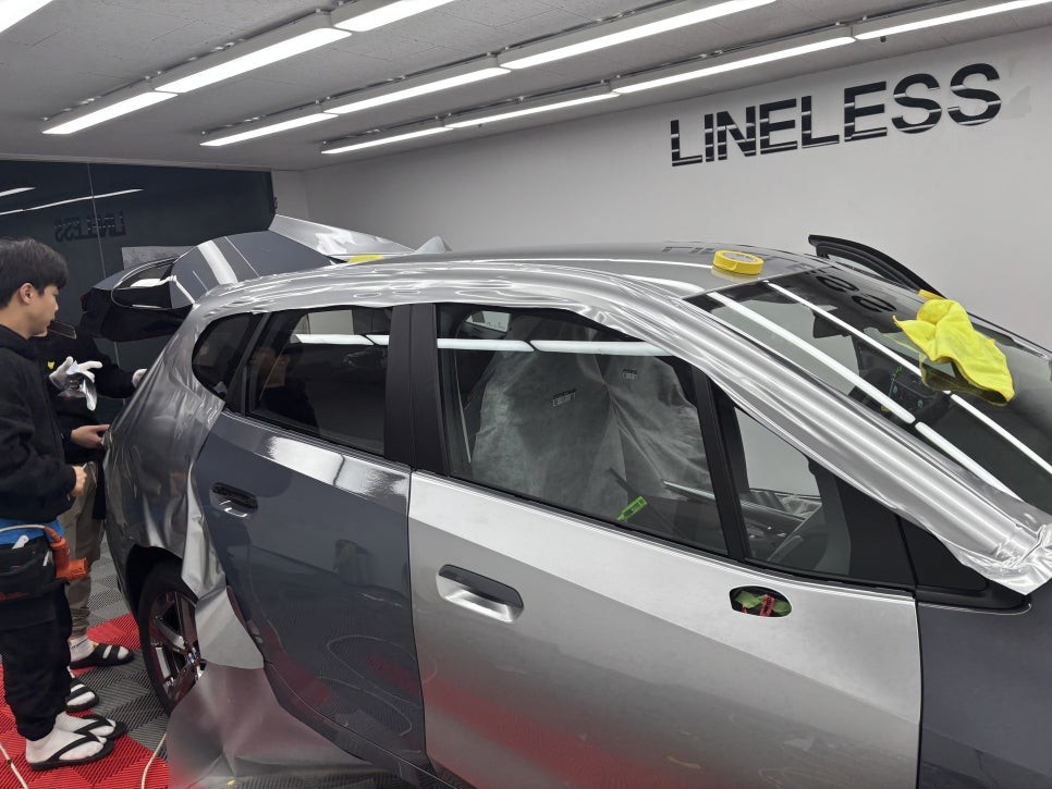 성남랩핑 BMW 220i 액티브투어러 GT실버 전체 랩핑
