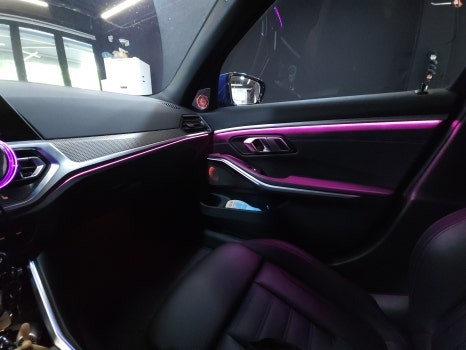 BMW 실내 튜닝, 순정 엠비언트 확장 광량 업그레이드
