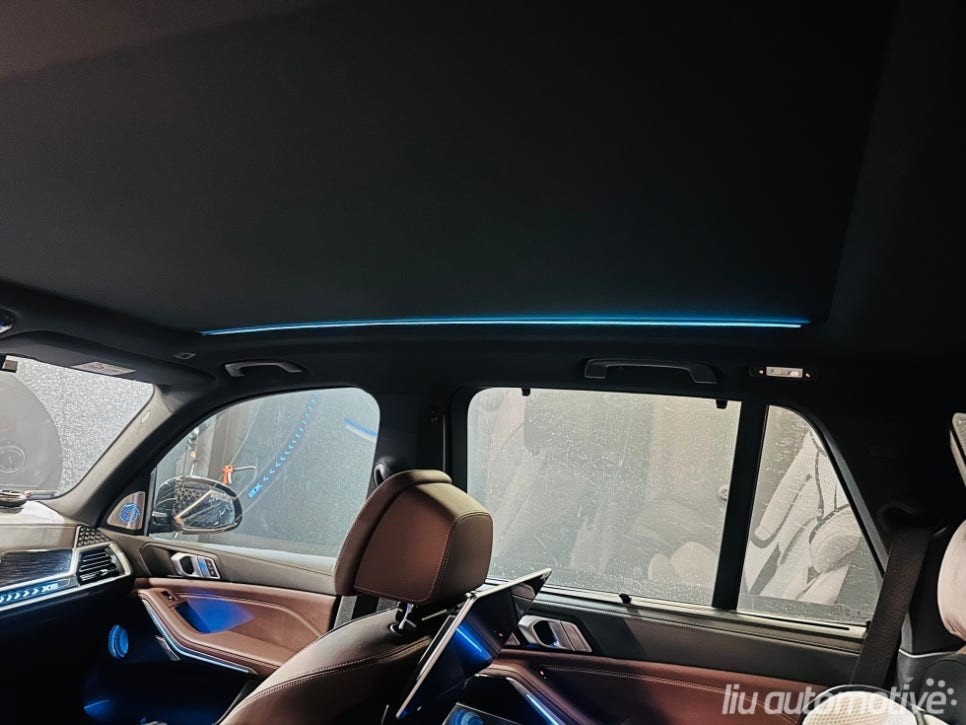 BMW G05 X5 선루프 계기판 엠비언트 확장 작업.