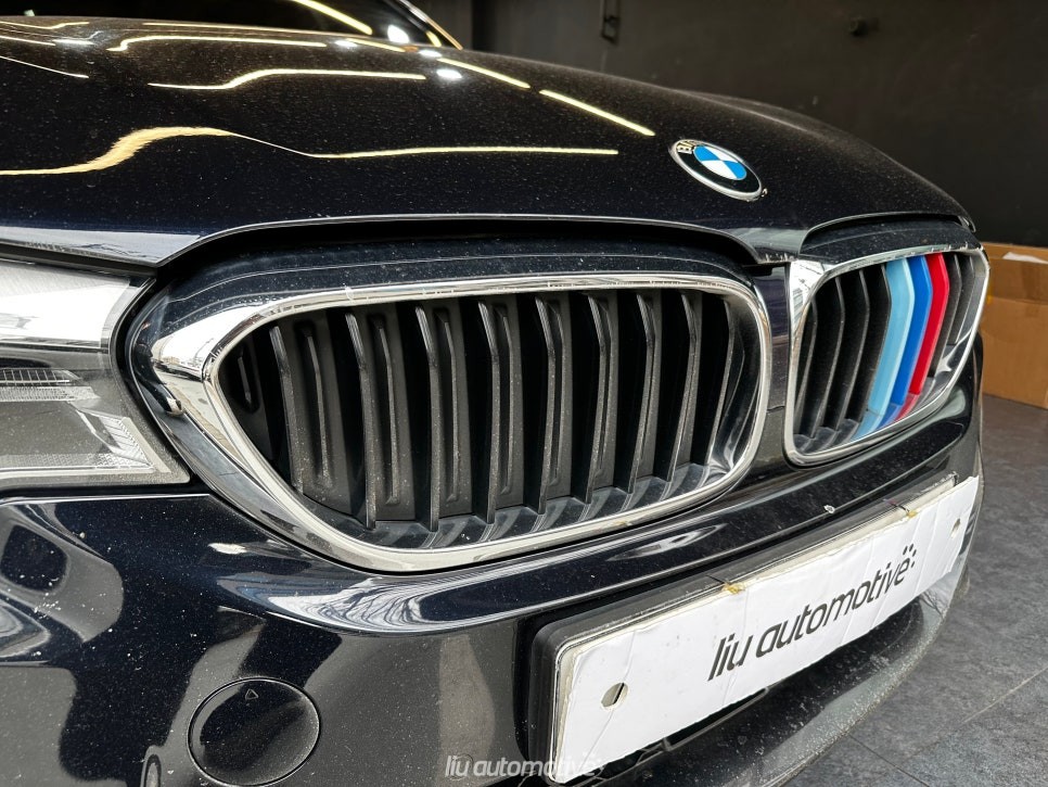 BMW 5시리즈 크롬딜리트 블랙팩 + 파츠 교체 + 크리스탈 기어노브 세트.