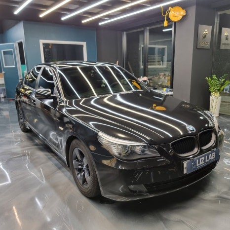 [덕양랩핑] BMW E60 520I 3M 유광 블랙 메탈릭 전체랩핑 & 크롬딜리트 / 고양시 덕양구 신원동