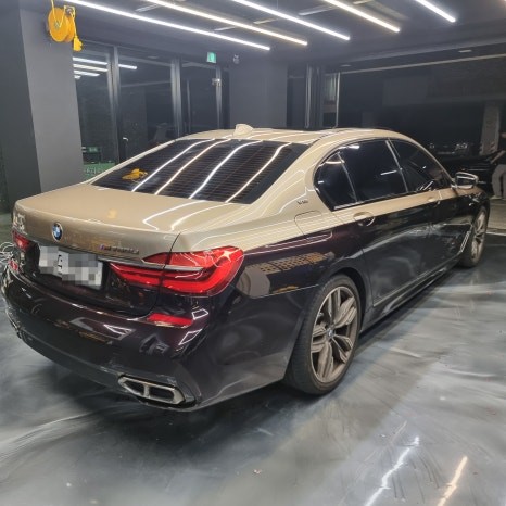 [신원동랩핑] BMW M760LI AEP필름 샴페인골드 & 로즈블랙 듀오톤 전체랩핑