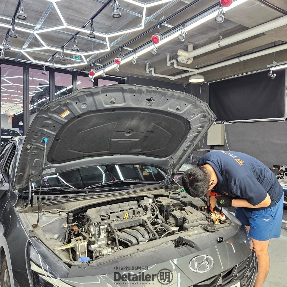 울산 아반떼 CN7 브라비오 합법 LED 헤드라이트 교체 / 울산 북구