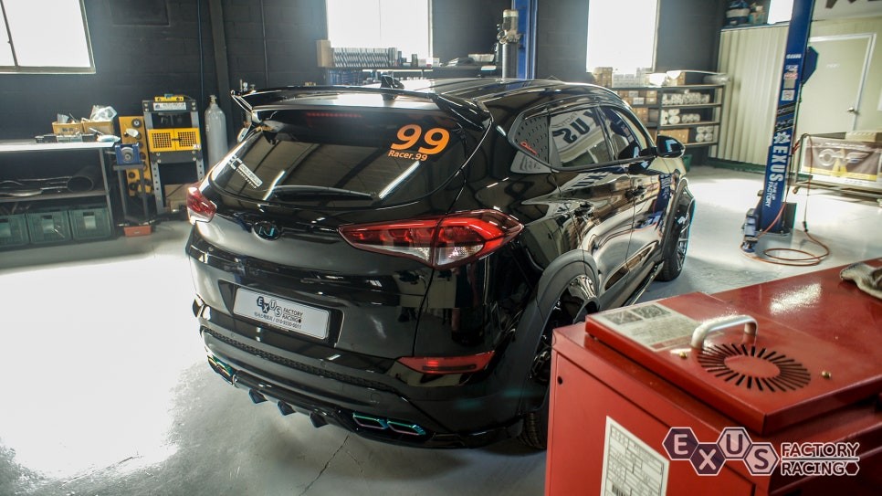 올뉴투싼 1.6 터보 씨팩토리 리어 스포일러 장착 / 드레스업과 다운포스 [성남 분당 용인 튜닝샵 익서스팩토리] / 용인 처인구