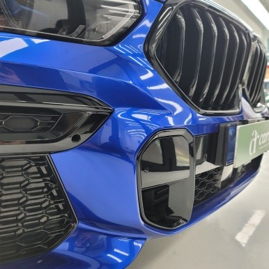 BMW X6 고광택 블루 + 포인트 랩핑 + 라이트톤다운PPF 완벽히 시공하기! / 김포시 마산동
