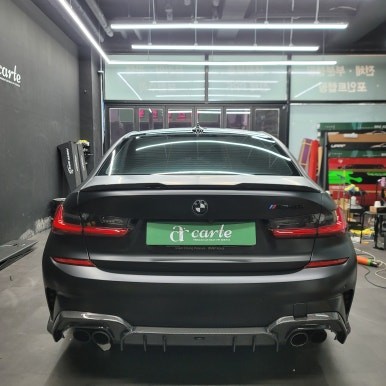 우주명차 BMW M340i 사틴블랙 전체랩핑 미친퀄리티를 보여드리겠습니다. / 김포시 마산동