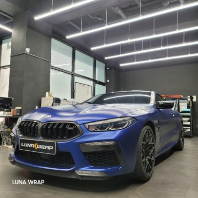 김포랩핑 전문샵 루나랩핑 BMW M의 끝판왕 G15 M8 에이버리 글로스 락 그레이 전체랩핑 및 라이트 ppf 시공기 / 김포 김포한강7로