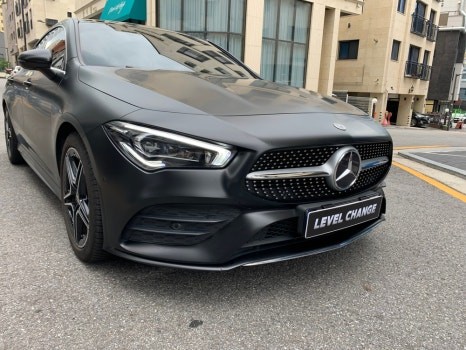 벤츠 cla 250 Carlas 매트 블랙 컬러 PPf 시공기 / 서울 중랑구