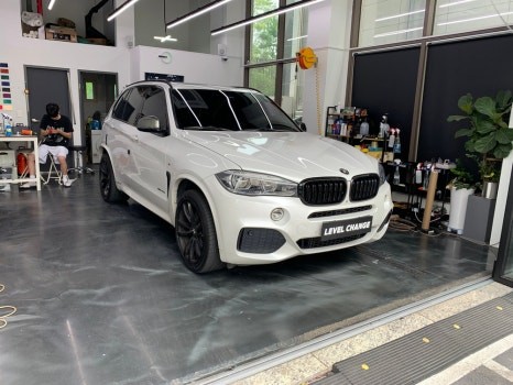 BMW F15 X5 비닐 프로그 글리터 블랙 블루 전체랩핑 구리랩핑