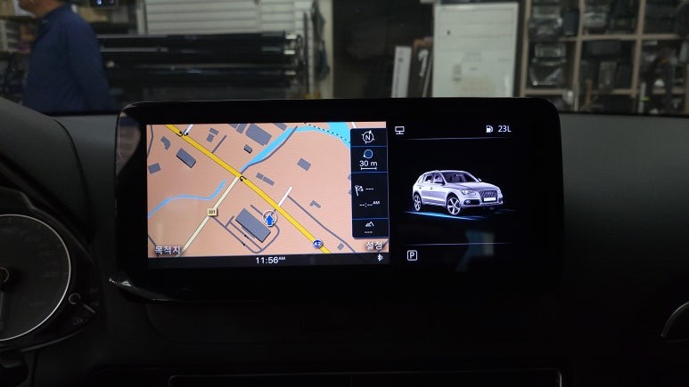 아우디 SQ5 2015 알리 구매품 안드로이드 올인원 설치 , 시공 by 용인 블루존