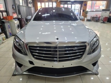 벤츠 S63AMG 블랙유광 전체랩핑 시공 <대구랩핑><대구PPF>
