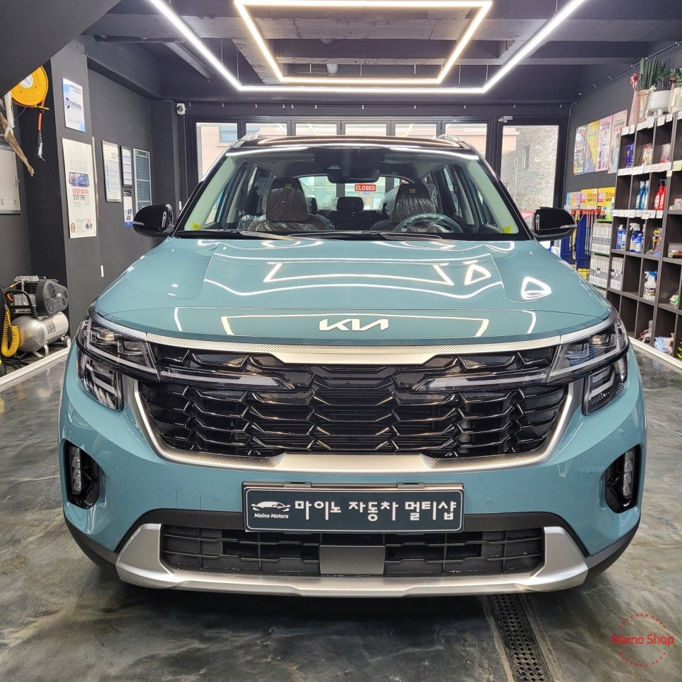 셀토스 레인보우 V90 썬팅 & 지넷시스템 Z7 블랙박스 설치했어요! 