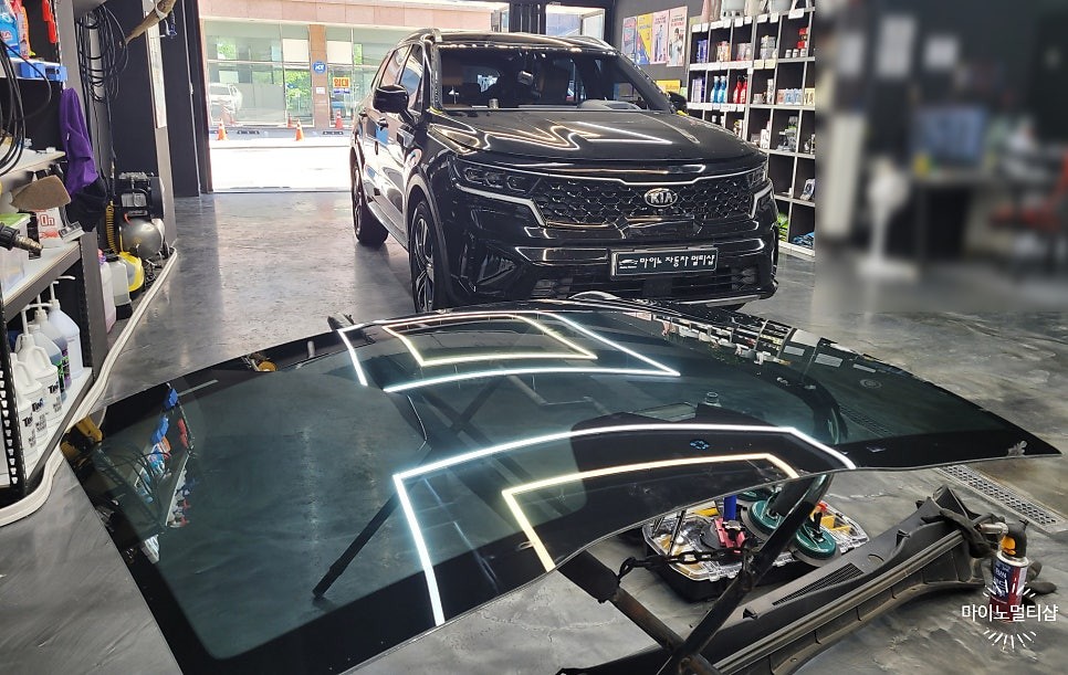 향남 자동차 앞유리교체와 썬팅을 한번에?! 쏘렌토 MQ4 / 경기 화성