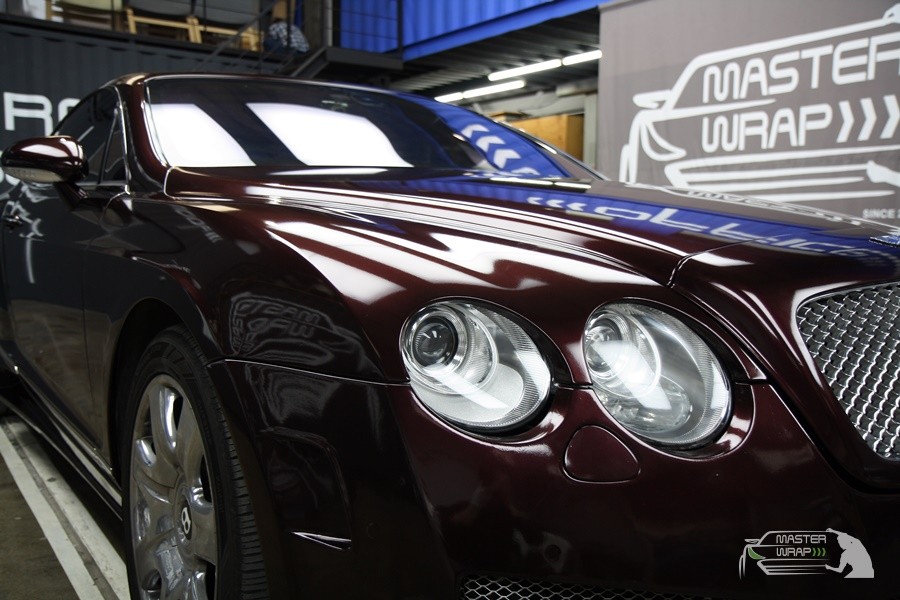 자동차전체랩핑 벤틀리GT 3M 블랙로즈 전체랩핑 시공 / 수원 인계동