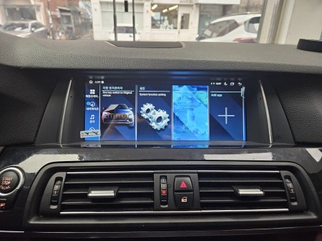 BMW 5시리즈 F10 순정핏 안드로이드 올인원 장착 일산백석점에서 했어요!!