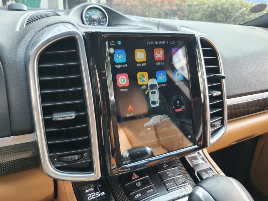 포르쉐 카이엔 안드로이드 올인원으로 업그뤠이드~~~~♡