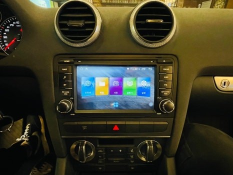 원래 달려 있던 것 같은 순정핏의 안드로이드 올인원을 원하시는분!! 아우디 A3 안드로이드 올인원 시공