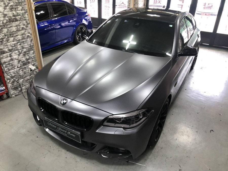 사틴 다크 그레이 래핑 하기! bmw f10 5시리즈 m스포츠
