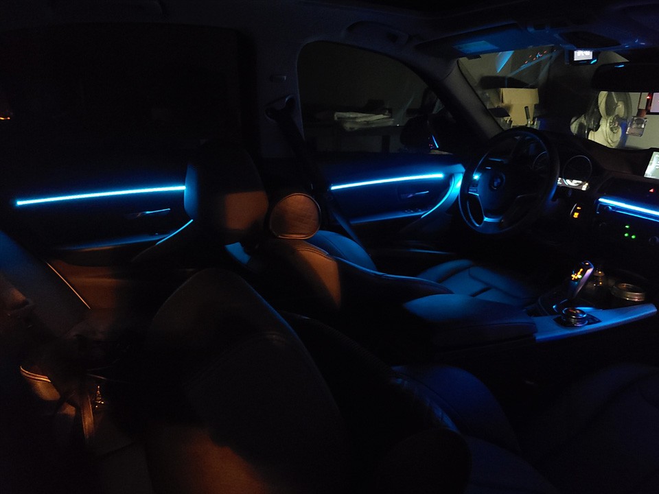 bmw 엠비언트 라이트 3시리즈 실내 튜닝 도어라이트 시공까지! [맨즈카스토리] / 안산,시흥,화성