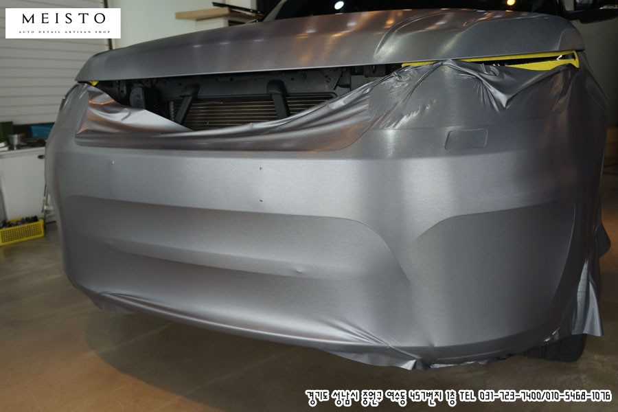 레인지로버 스포츠 차량랩핑 스틸브러쉬의 남다른 매력 / 성남시 중원구 여수동