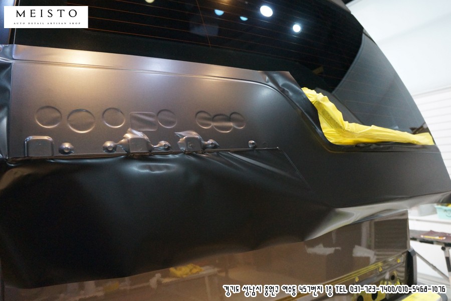 디스커버리4 차량 사틴블랙 전체랩핑 / 성남시 중원구 여수동