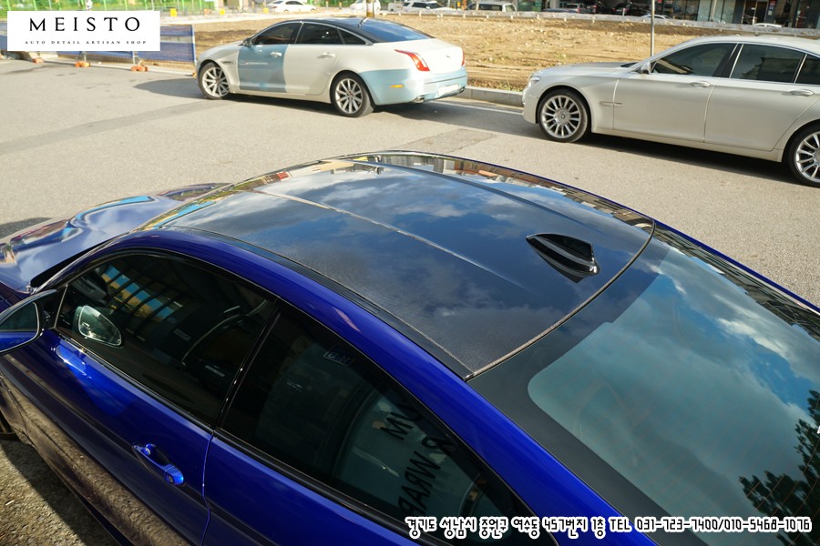BMW M4 라즈베리 블루 랩핑