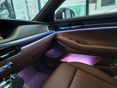 인천 엠비언트 라이트, 제네시스 G90 자동차 무드등 장착하고 왔어요~ / 인천 부평, 부천