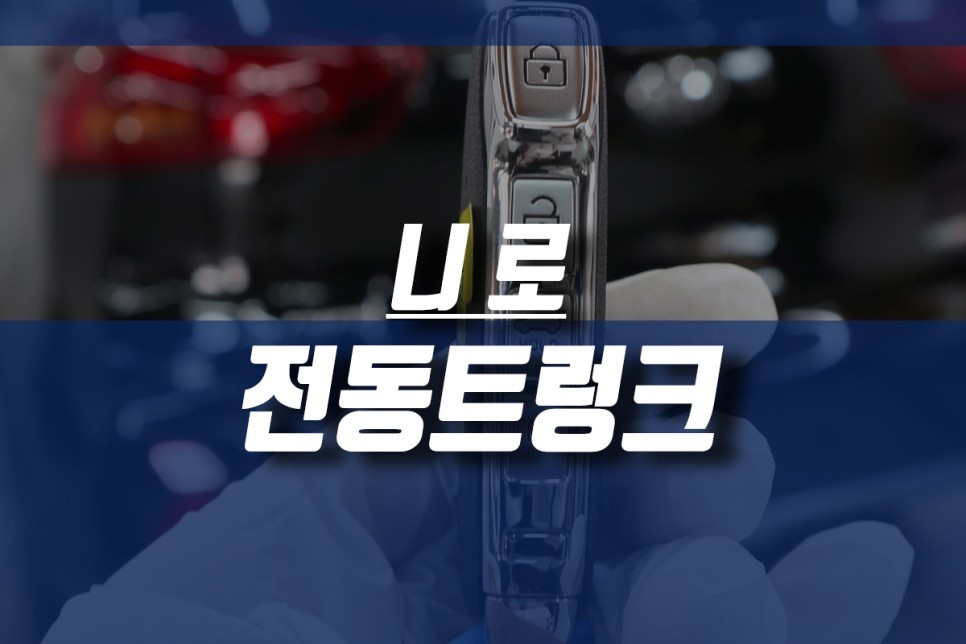 니로 전동트렁크 튜닝 / 트렁크 자동열림 전동 쇼바 버튼 기능 개조 / 인천, 미추홀