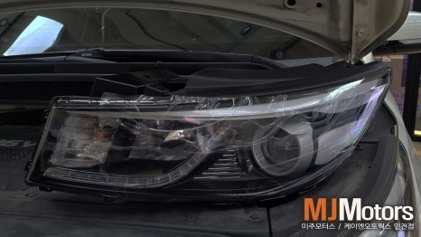 올뉴카니발 자동차 검사 반사판 불합격 헤드라이트 교체 후 필립스 LED 전조등 튜닝 / 인천, 미추홀 주안동