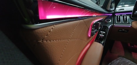 송파 BENZ S450D(W223) -  S450D에 꼭 필요한 옵션! 액티브앰비언트와 4D부메스터 옵션 추가는 와비즈! / 잠실, 삼전, 송파