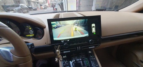 송파 PORSCHE CAYENNE - 카이엔 전용 12인치 안드로이드 올인원과 2채널 블랙박스 장착! / 잠실, 삼전, 송파