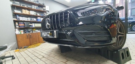 송파 BENZ CLA 220 - 벤츠 CLA 다이아몬드 그릴은 안녕 ~ 세로 그릴로 성형완료!