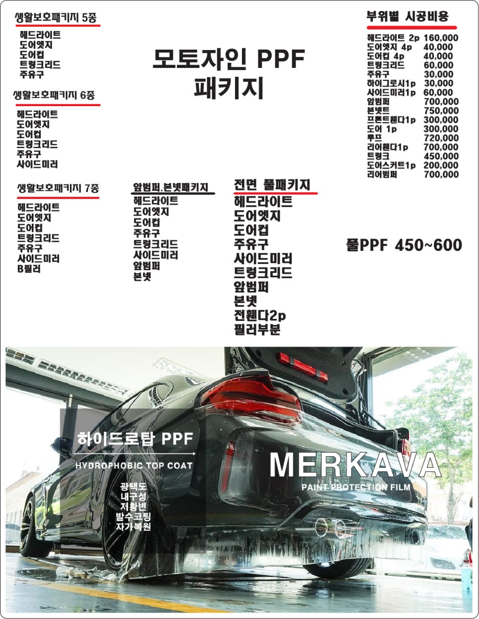 [일산루프스킨] 벤츠 E250 3M 2080 블랙유광 루프스킨 사이드미러 랩핑