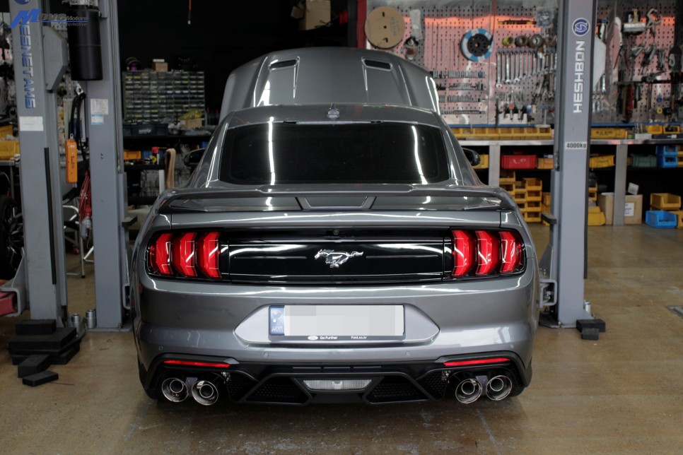 [포드 머스탱 2.3T 에코 부스트] 쉘비 GT500 스타일 바디킷 + 캘리퍼 도색 + 커스텀 가변 배기 / 포드 / 머스탱 / 부산 기장군