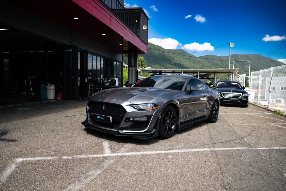 [포드 머스탱 2.3T 에코 부스트] 쉘비 GT500 스타일 바디킷 + 캘리퍼 도색 + 커스텀 가변 배기 / 포드 / 머스탱 / 부산 기장군