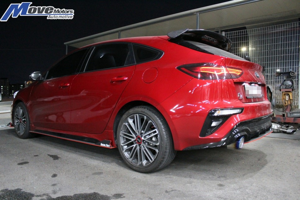 [기아 K3 GT 1.6T-GDI JSR 퍼포먼스 커스텀 듀얼배기]커스텀배기/100파이 티탄룩머플러팁/버블사운드/구조변경완료/부산 양산 김해 울산 해운대 기장 정관 배기 튜닝 전문 / 부산 기장군