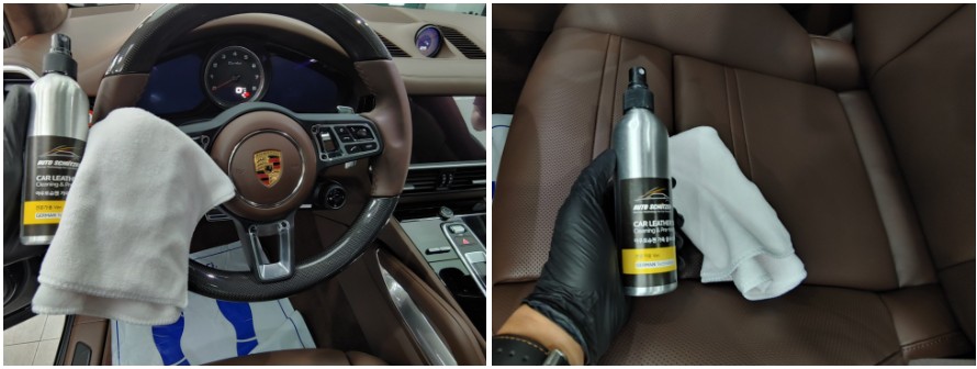 포르쉐 카이엔 터보 청라 가죽코팅 인천 넘버원 :-D / 인천 서구