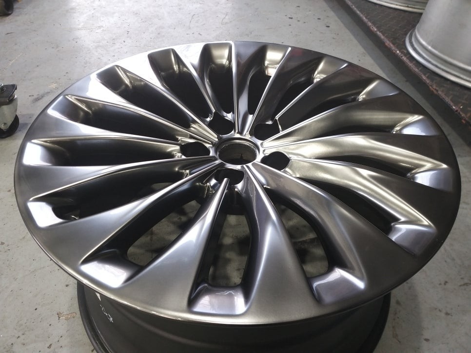 [첨단타이어] EQ900 순정 19인치 고스트크롬 휠복원 / 전주