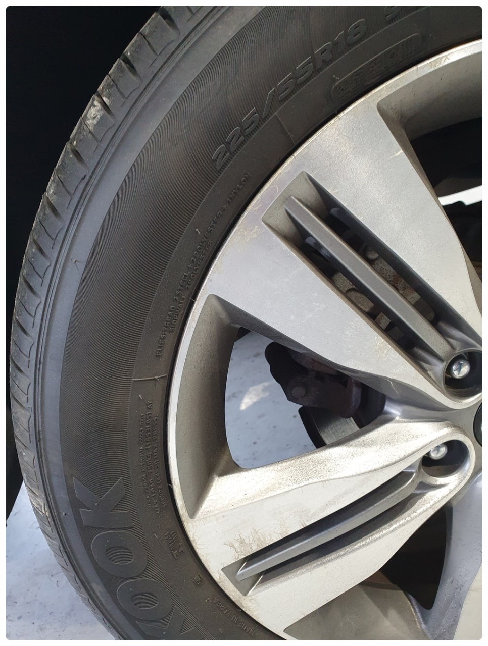 [전주휠복원 첨단타이어]현대투싼IX 순정18인치 복원휠교체!- / 전주