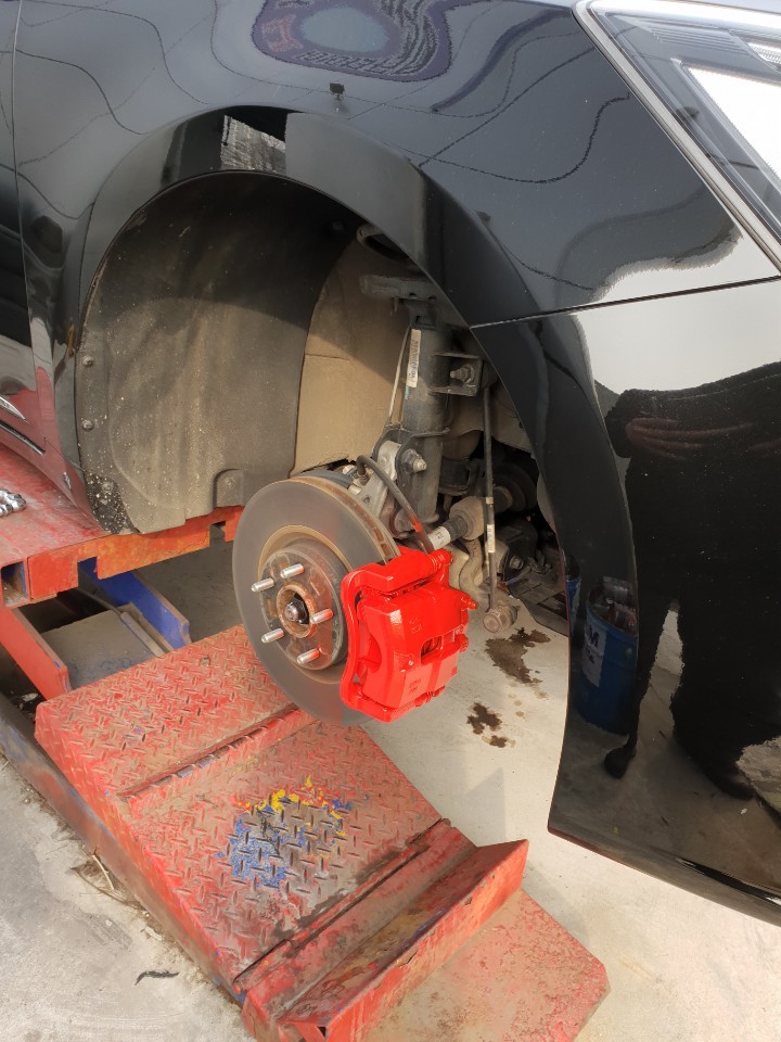 ★[전주 훨복원/휠수리/휠도색]K7 19인치 고스트크롬휠->블랙유광휠로 색상변경 캘리퍼도색 작업후기 / 전주