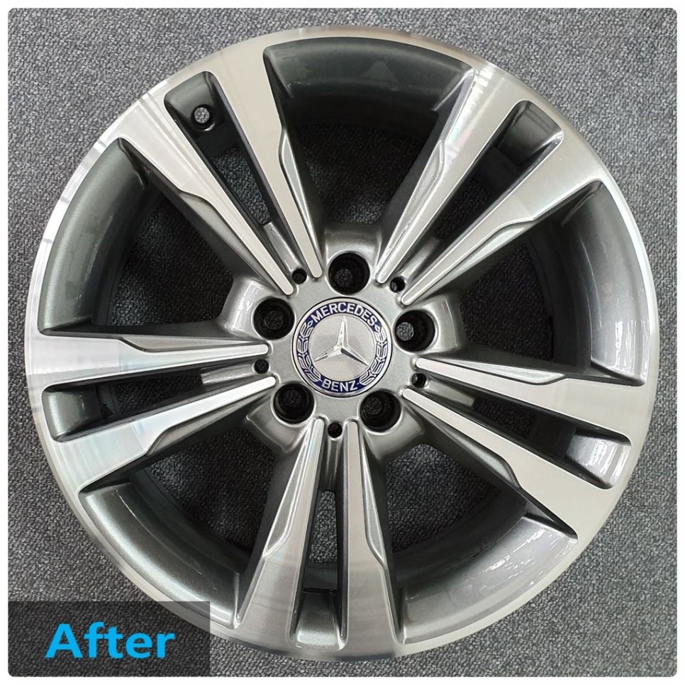 [첨단타이어] 벤츠E220 순정17인치 도색휠->다이아몬드컷팅휠복원교체!!전주휠복원,정읍휠복원 익산휠복원, 김제휠복원, 군산휠복원,남원휠,광주휠,충북휠,전남순천휠,대전휠,충북충남휠 / 전주