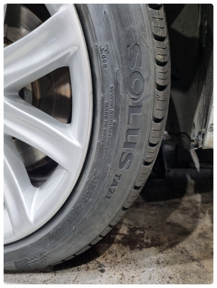 [전주휠복원 첨단타이어] BMW740i 순정18인치->19인치 인치업!(BMW7시리즈 순정복원휠+금호타이어 솔루스 TA71 245/45R19 275/40R19 / 전주